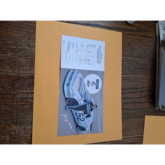 Vintage Jimmy Means 52 Alka-Seltzer Racing Team Fold-Out Driver Card NASCAR 1989 - Picture 1 of 2